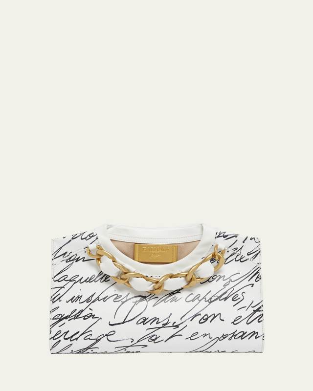 Love Letter Zip Crewneck Clutch Bag
